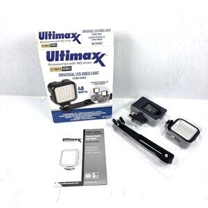 Ultimaxx Universal LED Video Light Kit 40W For Digital SLR & Video Cameras NEW